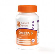 ОМЕГА 3 из рыбьего жира OMEGA 3 от Natural Sphere (90 капсул) ОМЕГА 3 из рыбьего жира OMEGA 3 от Natural Sphere (90 капсул)