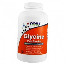 Glycine 454 г, NOW Foods