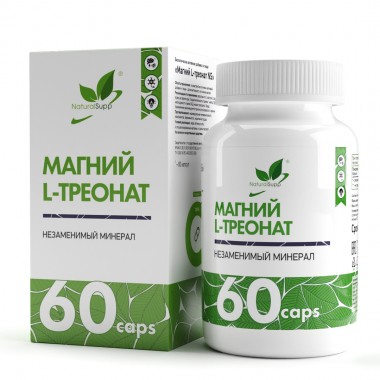БАД к пище Магний L - Треонат 60 капсул Naturalsupp