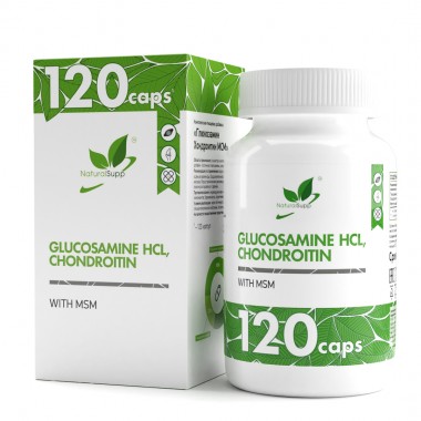 Глюкозамин Хондроитин МСМ Glucosamine Chondroitin MSM от NaturalSupp 120 капс.