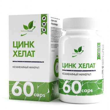 Хелат цинка / Zinc chelate / 60 капс.