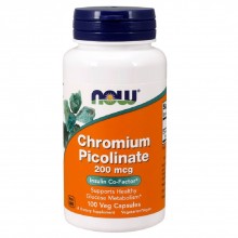 Хром NOW Foods Chromium Picolinate 200 мкг (100 капс.)