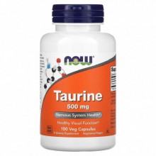Таурин NOW Foods Taurine 500 мг (100 капс.) Таурин NOW Foods Taurine 500 мг (100 капс.)