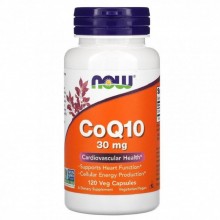 Коэнзим Q10  NOW Foods CoQ10 30 мг (120 капс.)