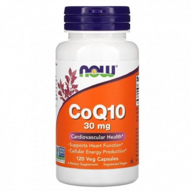 Коэнзим Q10  NOW Foods CoQ10 30 мг (120 капс.)