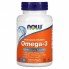 NOW Foods Омега-3 1000 мг, рыбий жир, 100 капсул