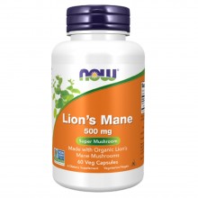 Иммуномодуляторы NOW Foods Lions Mane 500 mg  (60 капс.)