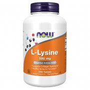 Аминокислоты NOW Foods L-Lysine 500 mg  (250 таб.)