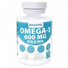 Omega-3 600 MG EPA & DHA BioLevel 60% Концентрат 90 капсул