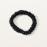 Шелковая резинка узкая глубокий черный