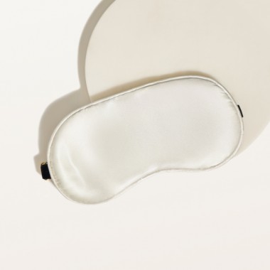 Шелковая маска для сна жемчужный