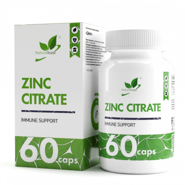 Цинк цитрат NaturalSupp Zinc Citrate, 60 капс.