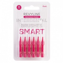 Ершики межзубные Revyline Smart, размер 0 (0,40 мм) розовые, 6 шт.